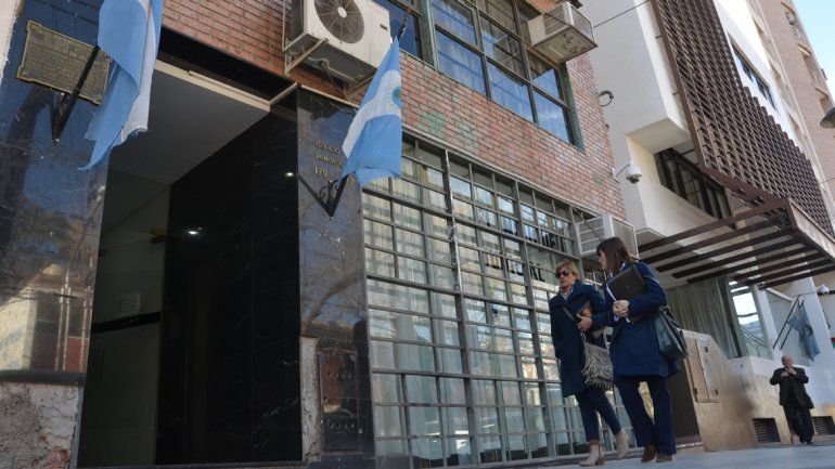 En la sede judicial de calle Yrigoyen se realizó la audiencia.