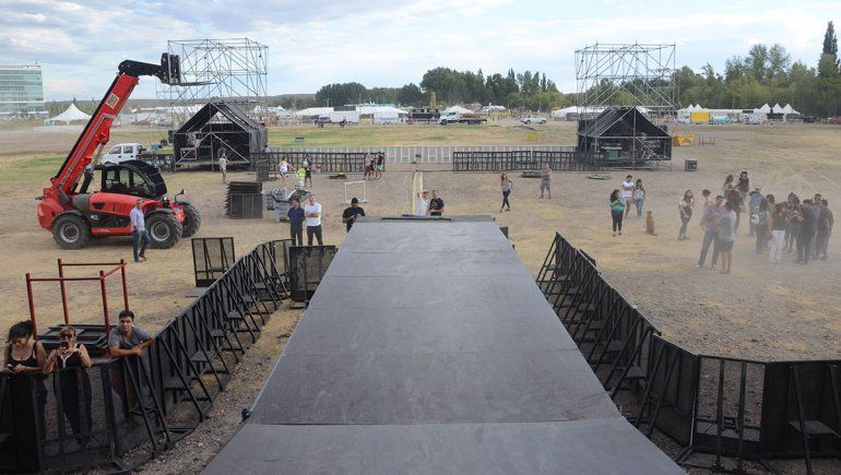 El mapa con las principales atracciones de la Fiesta de la Confluencia