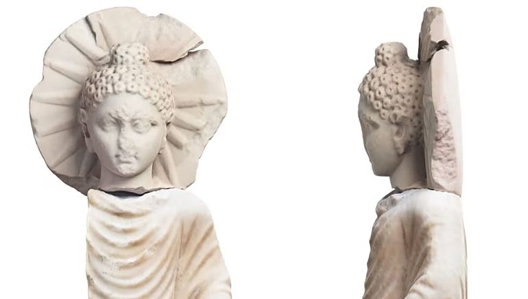 Arqueólogos hallan estatuilla de Buda