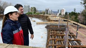 El nuevo puente del Acceso Norte toma forma: el despliegue para montar su estructura