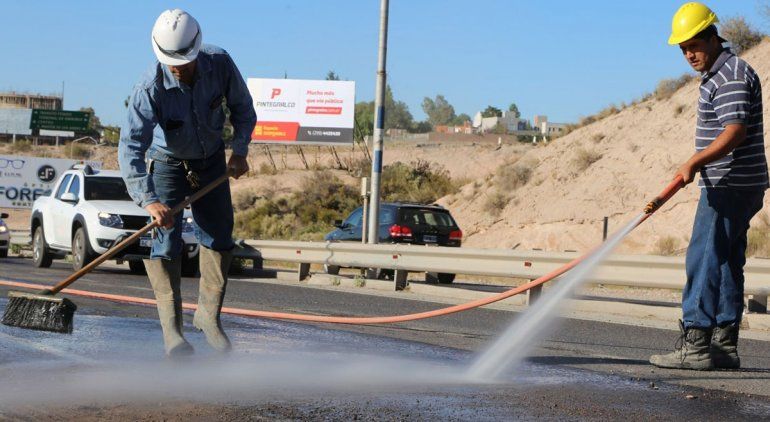 Buscan mejorar la seguridad vial en un sector de Ruta 7