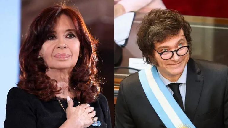 Javier Milei salió al cruce de Cristina Kirchner, que le respondió minutos después.