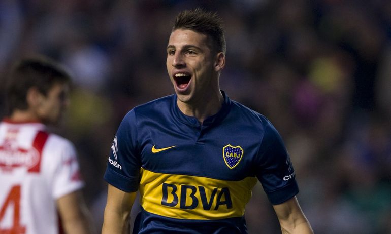 Jonathan Calleri, uno de los apuntados de Riquelme para reforzar la delantera de Boca. 