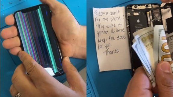 TikTok: destapó un celular para repararlo y se encontró con una inesperada sorpresa