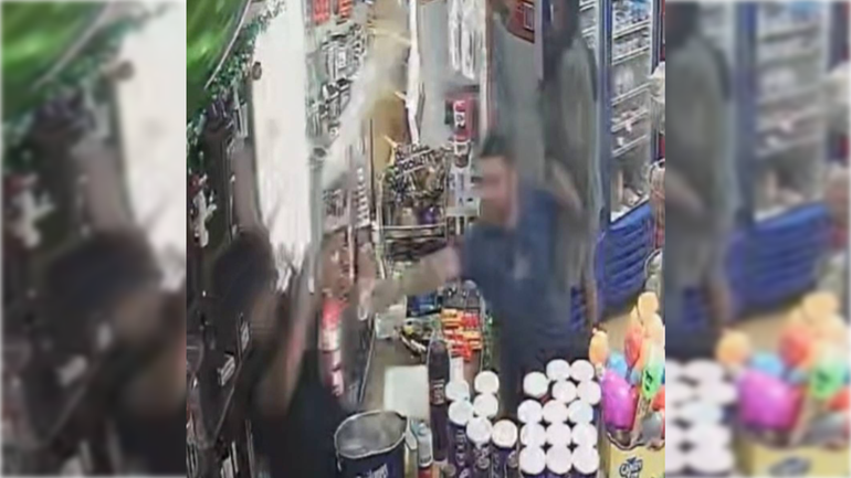 La brutal agresión ocurrió en un comercio de Centenario.