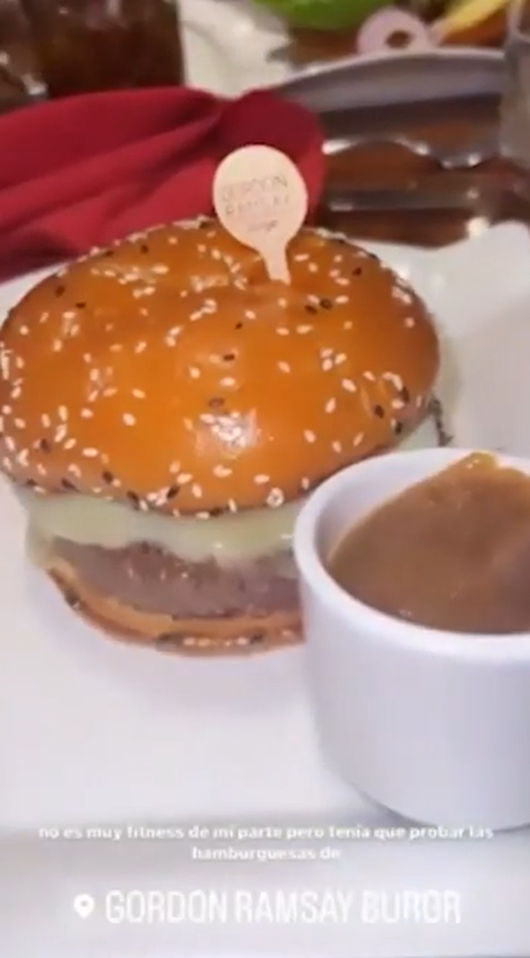 In Las Vegas Martita tried the hamburgers of the famous chef Gordon Ramsay.