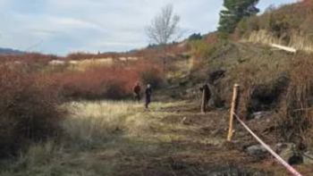 El lugar donde se produjo el hallazgo, que ya está siendo investigado por el Ministerio Público Fiscal de Chubut. El lugar donde se produjo el hallazgo, que ya está siendo investigado por el Ministerio Público Fiscal de Chubut.