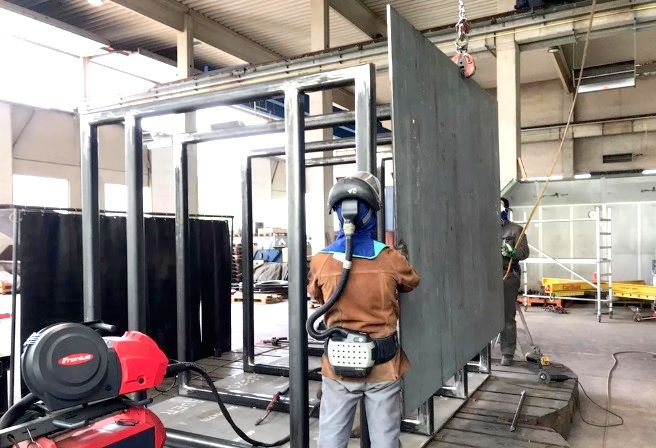 Construcción de una celda de seguridad.&nbsp;