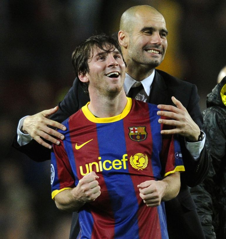 Pep y Messi compartieron cuatro temporadas juntos en el Barcelona.