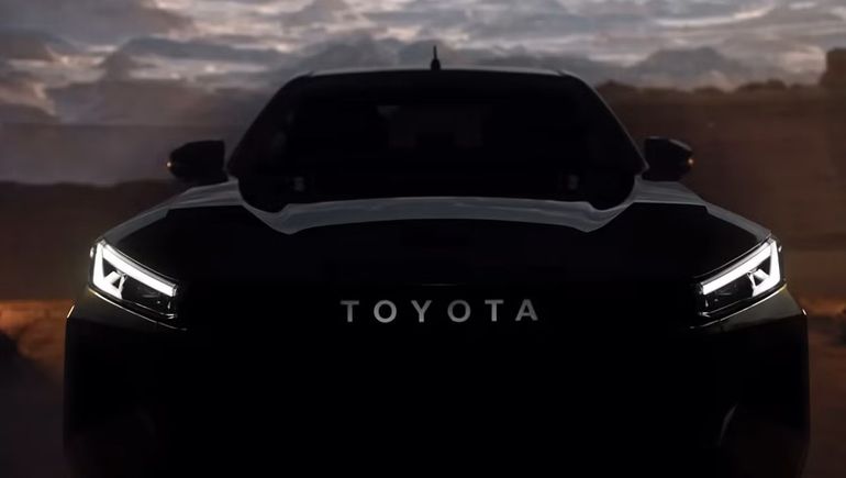 Impactante: la Toyota Hilux 2026, de frente. Impactante: la Toyota Hilux 2026, de frente.