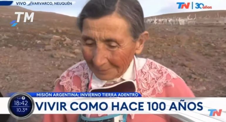 Durante la entrevista con el Canal de Noticias TN. Durante la entrevista con el Canal de Noticias TN.