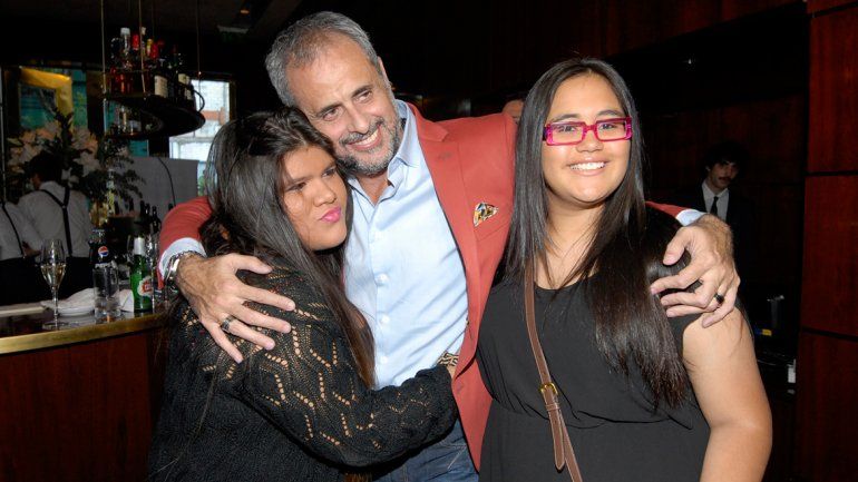 Jorge Rial junto a sus dos hijas: Morena y Rocío.