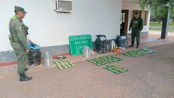 El cargamento de ladrillos de hojas de coca tenía como destino la provincia de Neuquén. El cargamento de ladrillos de hojas de coca tenía como destino la provincia de Neuquén.