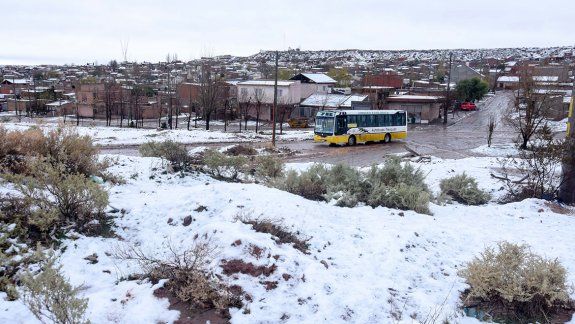 Una breve visita de la nieve en el Alto Valle