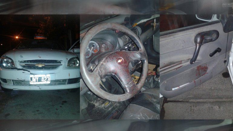El taxista herido en Villa Ceferino alcanzó a chocar al ladrón dos veces