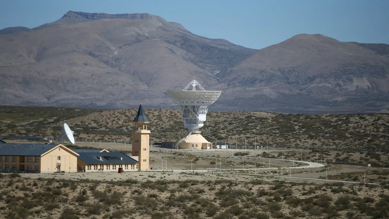 La estación espacial China en Neuquén. La estación espacial China en Neuquén.