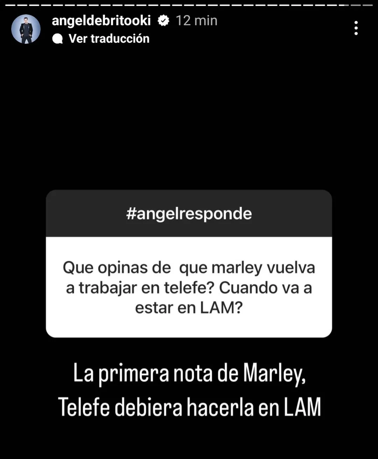 Ángel de Brito habló sobre el caso de Marley
