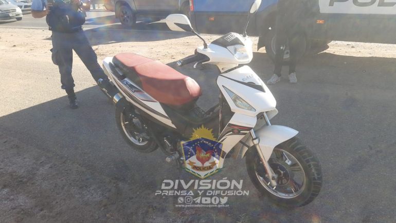 Una motociclista accidentada complicó el tránsito en Ruta 7