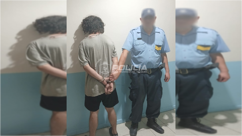 El sujeto intentó huir, pero rápidamente fue detenido y puesto a disposición de la justicia. | LM Neuquen El sujeto intentó huir, pero rápidamente fue detenido y puesto a disposición de la justicia.