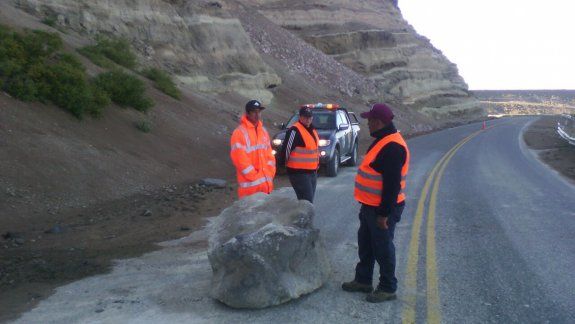 Hubo desprendimientos de roca en la zona de La Rinconada