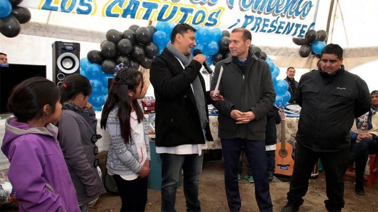 Gutiérrez participó del aniversario de Los Catutos y anunció nuevas obras