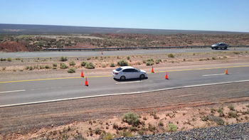 autovia norte pavimento hundido vialidad