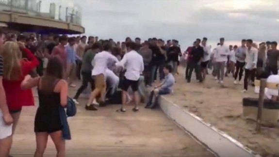 Batalla campal a la salida de un boliche en Mar del Plata