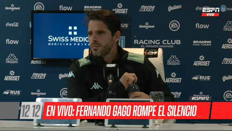 Gago rompió el silencio tras el golpazo que sufrió con Racing