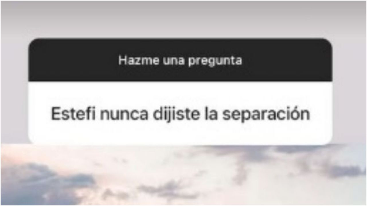 Estefi Berardi anunció la separación