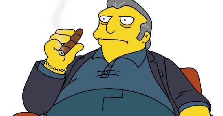 Tony El Gordo, personaje de la tira Los Simpson, es parodia de Tony Montana. Tony El Gordo, personaje de la tira Los Simpson, es parodia de Tony Montana.