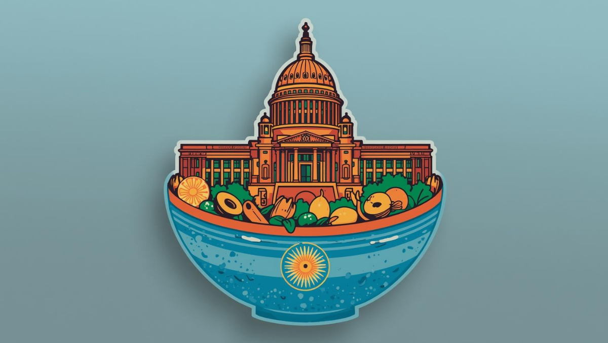 Una ensalada de Carnaval, con el Congreso como principal ingrediente / Ilustración generada con IA