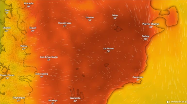 Las altas temperaturas se darán en todo el Valle chubutense (imagen ilustrativa) Las altas temperaturas se darán en todo el Valle chubutense (imagen ilustrativa)