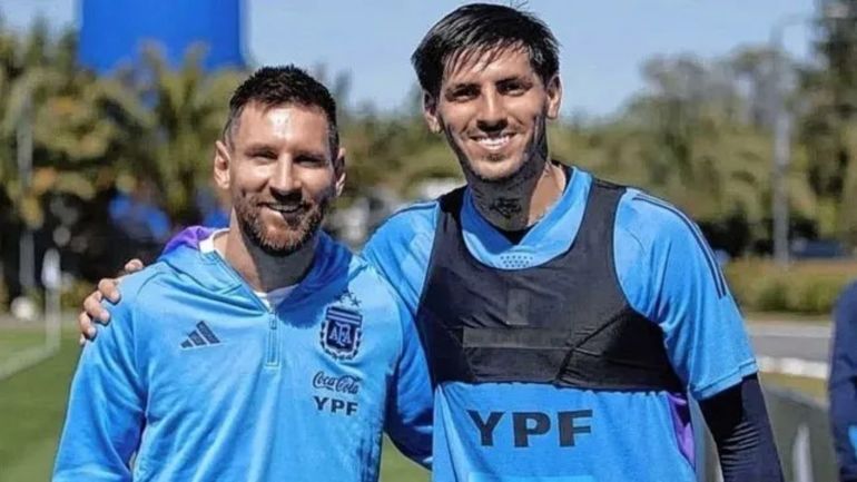 Lionel Messi y Kevin Lomonaco