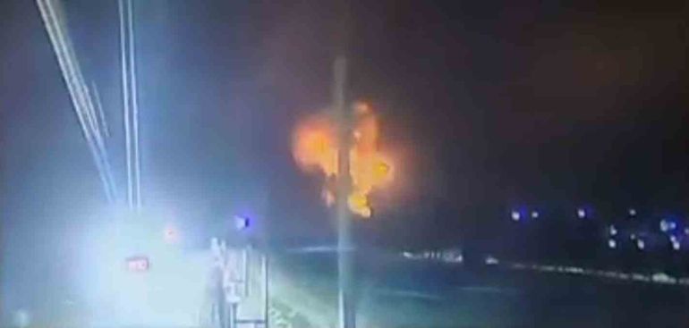 Video: así fue el momento de la explosión en la refinería en Plaza Huincul