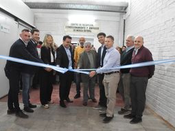 Funcionarios y empresarios ayer inaugurando las inversiones en Fruticultura. Funcionarios y empresarios ayer inaugurando las inversiones en Fruticultura.