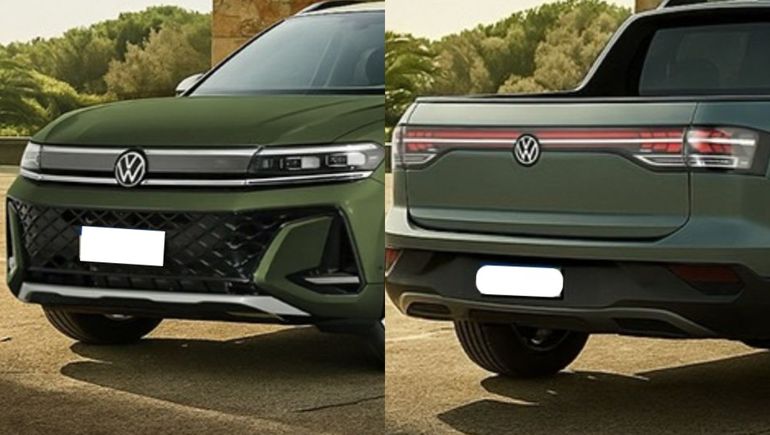 La próxima pickup compacta de Volkswagen se encamina a llamarse Udara. Un estudio de diseño hizo este boceto. Foto: kdesignag.