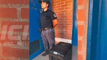 La heladera portátil fue secuestrada por la Policía La heladera portátil fue secuestrada por la Policía