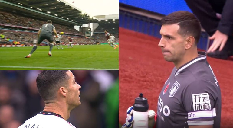 Dibu Martínez se lució frente a Garnacho y Ronaldo