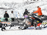 El team casi completo en los días que subieron con motos de nieve.