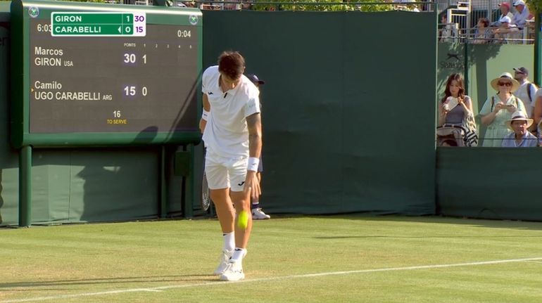 Otra extraña expresión de un tenista argentino en Wimbledon: Parezco un heladero