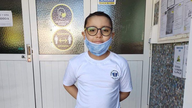 Tras años de luchar contra el cáncer, Valentín arrancó la escuela