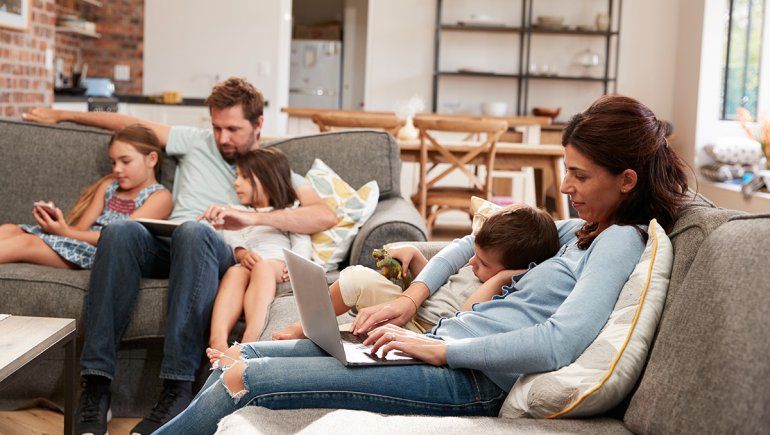 Aumentó un 50 por ciento el uso familiar de internet