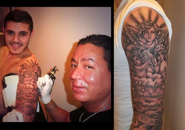 Nuevo capítulo: Mauro se tatuó a los hijos de Wanda en su brazo