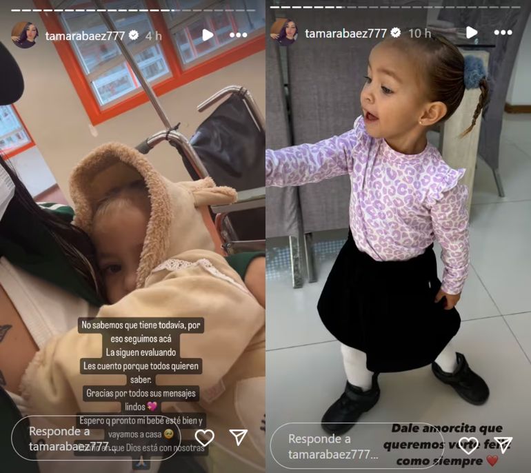 Los posteos de Tamara Báez y L-Gante Los posteos de Tamara Báez y L-Gante