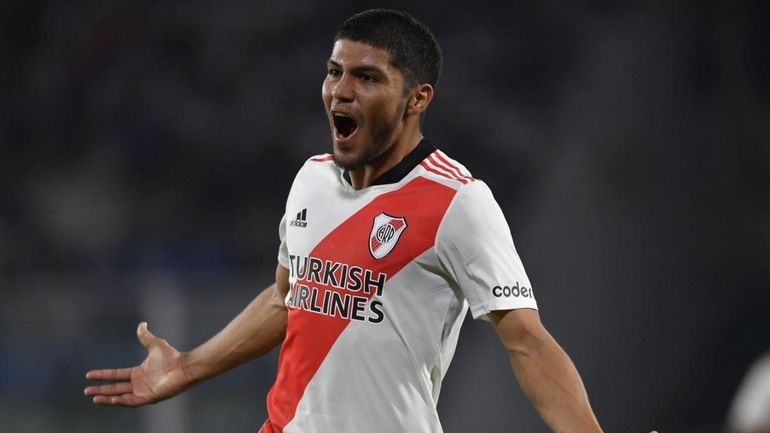 Robert Rojas en su paso por River Robert Rojas en su paso por River