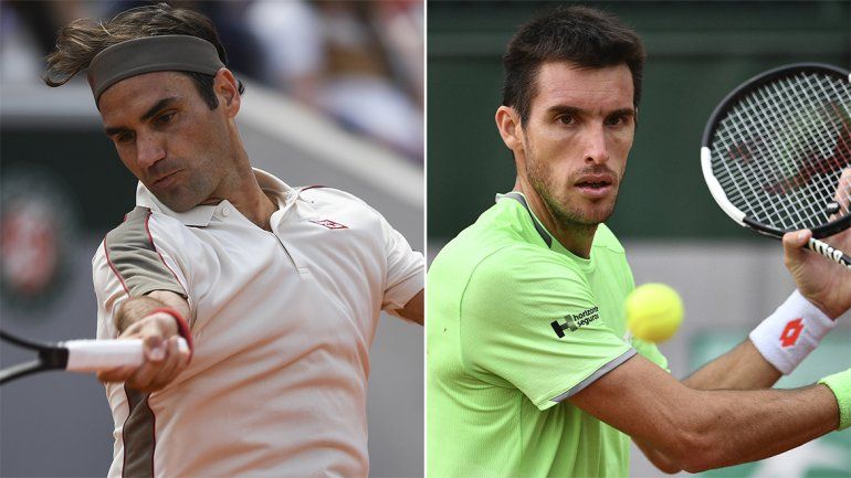Federer fue más y acabó con el sueño de Leo Mayer en Roland Garros