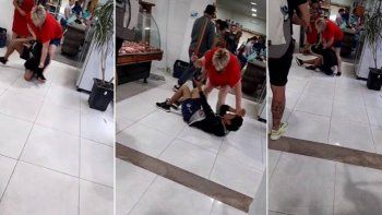Video: comerciante de Añelo, cansada de los robos, le dio una fuerte paliza a un ladrón