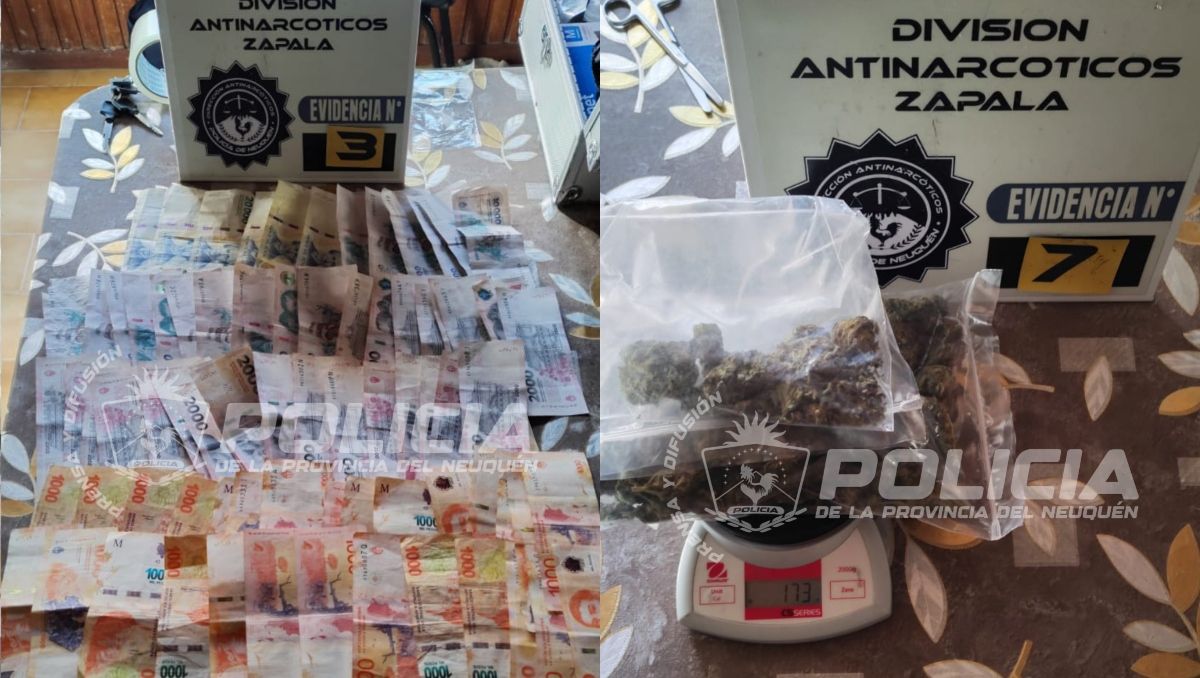 Desarticularon un nuevo kiosco narco en Zapala: secuestraron más de 500 dosis
