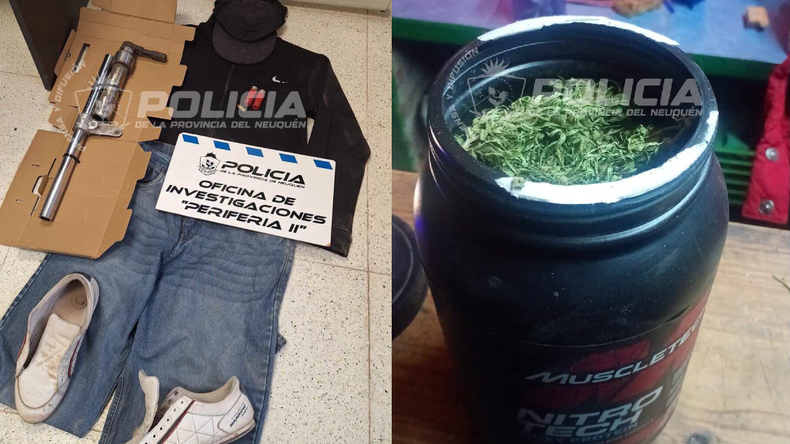 Los agentes encontraron dos tumberas y 405 gramos de cannabis sativa. | LM Neuquen Los agentes encontraron dos tumberas y 405 gramos de cannabis sativa.