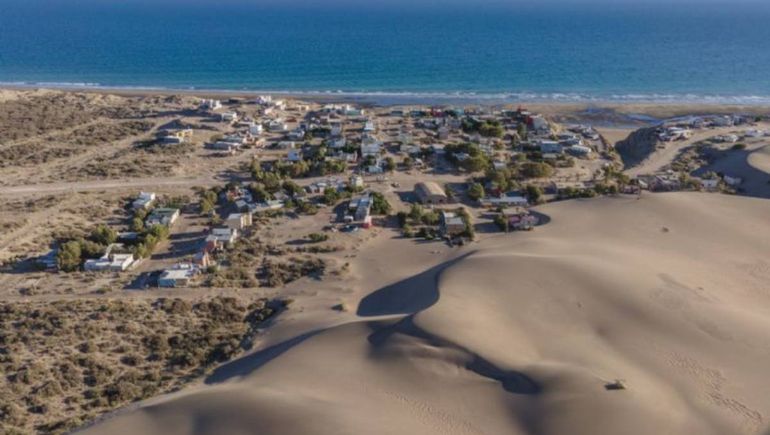 La presencia de los médanos en Bahía Creek es tan imponente como el mar. Foto: gentileza gui10road.